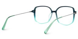 Payton Blau-Grün Geometrisch Brille2