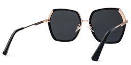 Zula Schwarz Geometrisch Sonnenbrille2