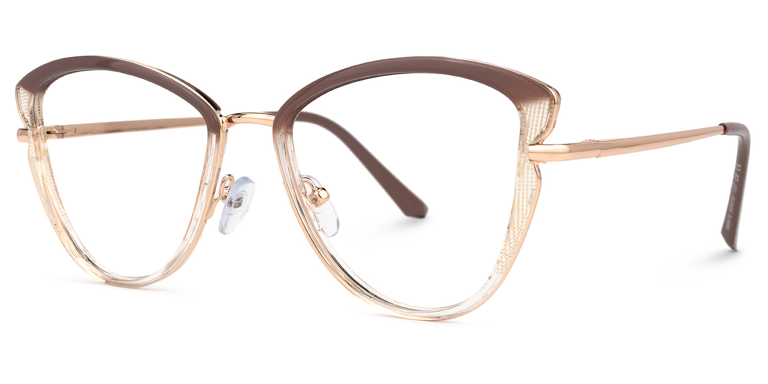 Galina Braun-Gold Cateye Brille1