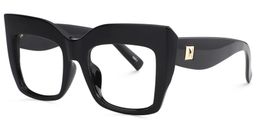 Alberta Schwarz Cat Eye Brille2