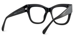 Minfia Schwarz-Sternmuster Quadratisch Brille6