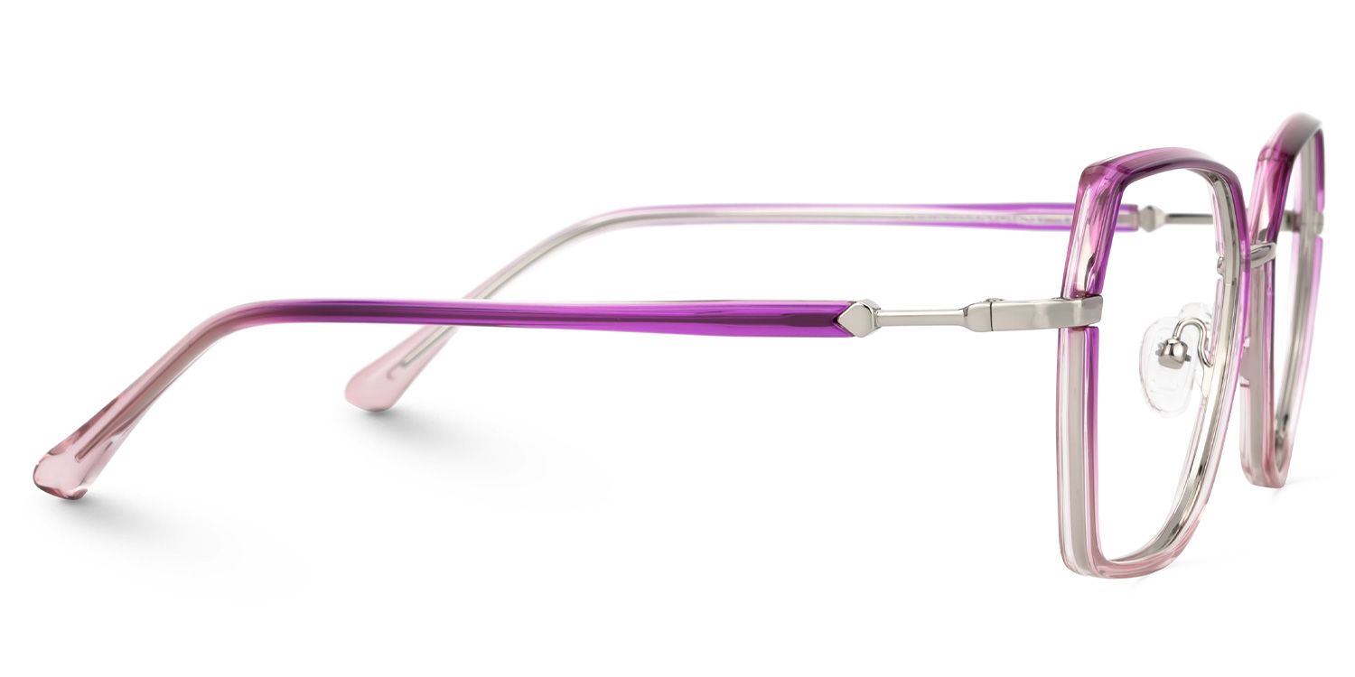 Burt Lila-Rosa Rechteckig Brille5