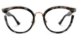 Laraine Schwarz-Tortoise Cateye Brille0