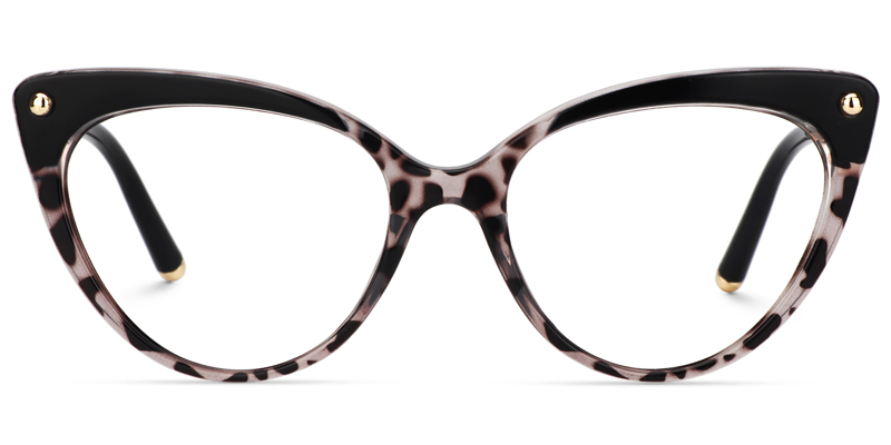 Alivia Schwarz Tortoise Cat Eye Brille0