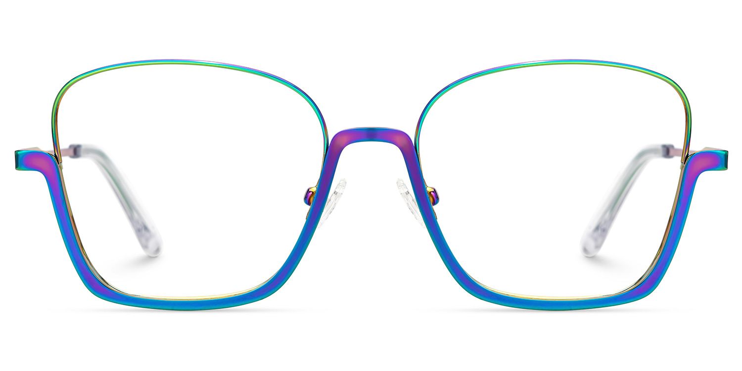 Easter Bunt Quadratisch Brille0