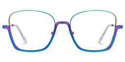 Easter Bunt Quadratisch Brille0