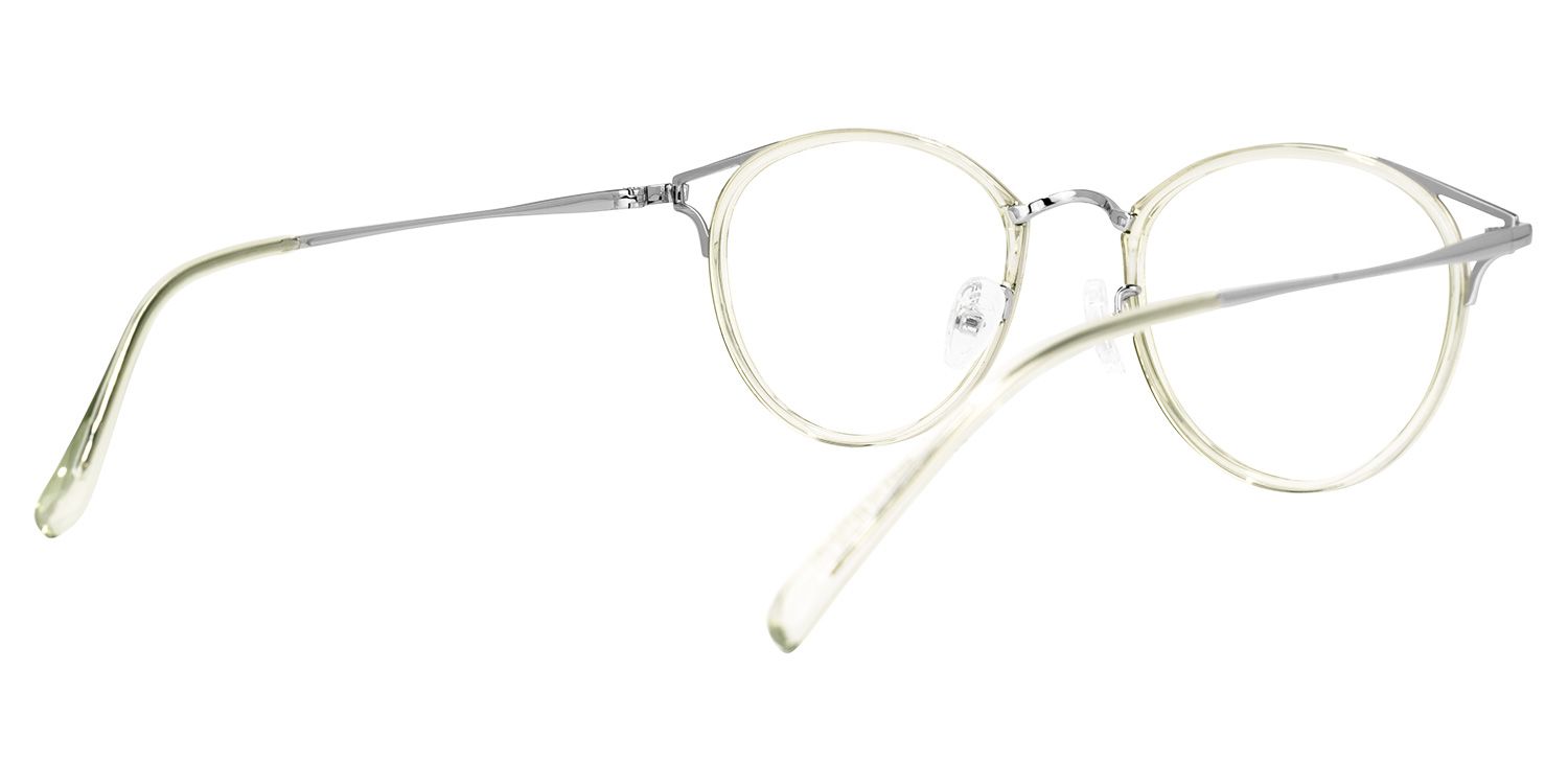 Quaneisha Hellgrün Rund Brille3