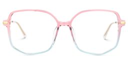 Payton Rosa-Blau Geometrisch Brille1