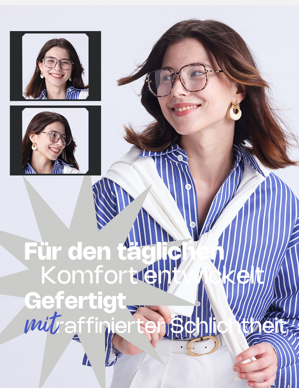 Joana Tortoise Geometrisch Brille