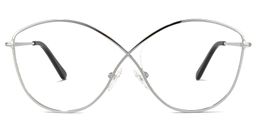 Carcia Silber Geometrische Brille0