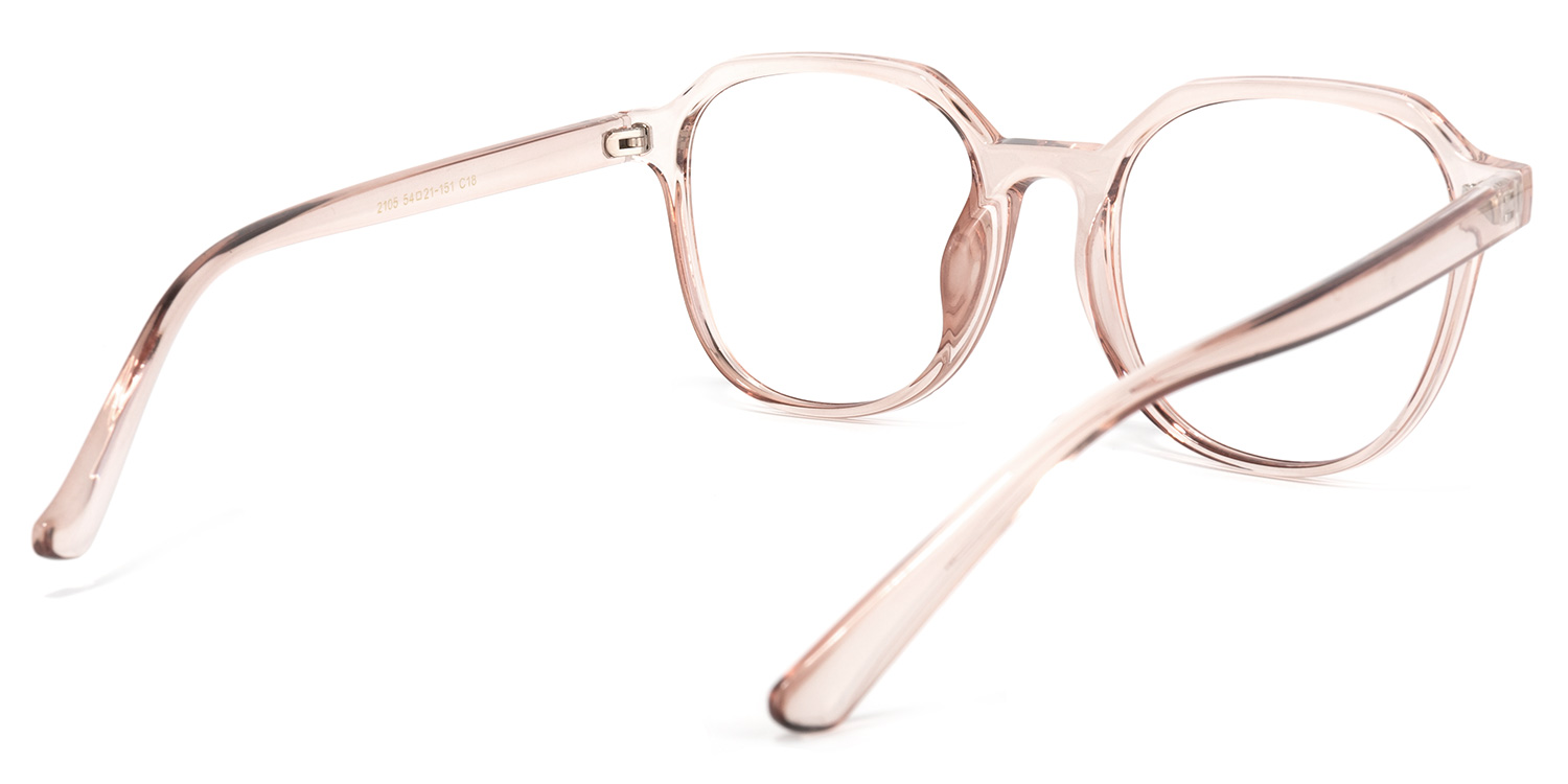 Quinton Hellrosa Kristall Quadratisch Brille4