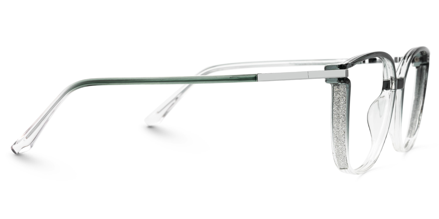 Walden Graugrün Cateye Brille3