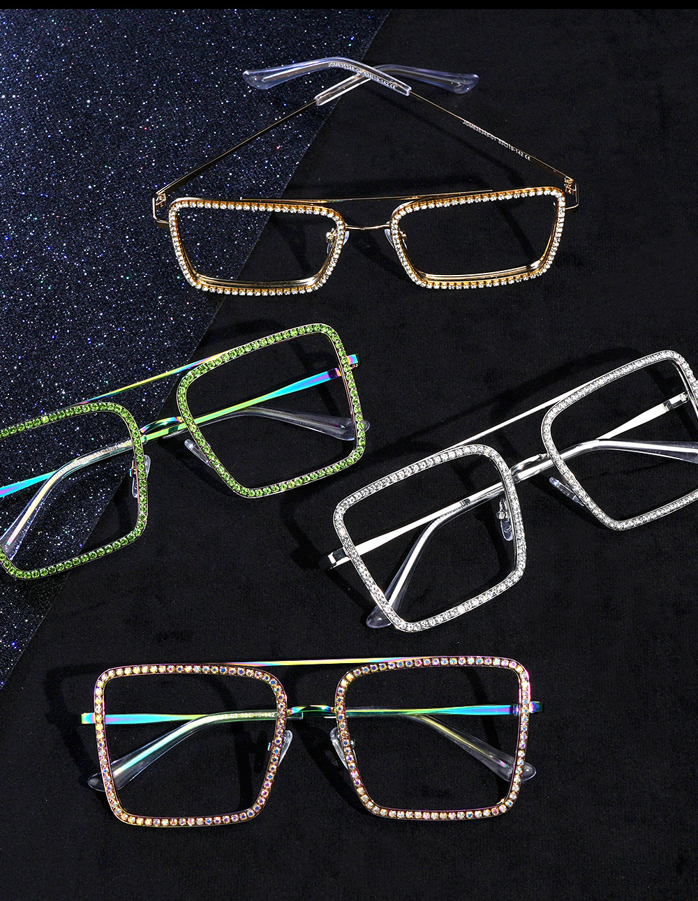 Diva Gold Quadratisch Brille