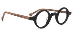 Arale Schwarz Rund Brille2