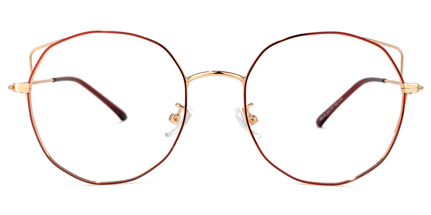 Paddy Rot Geometrich Brille0