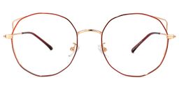 Paddy Rot Geometrich Brille0