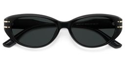 Lina Schwarz Cateye Sonnenbrille1