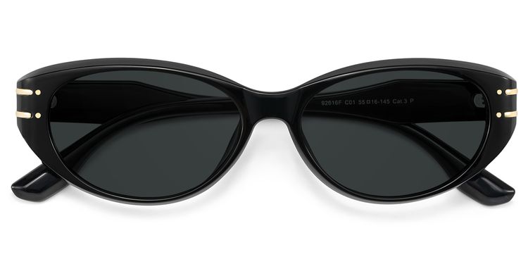 Lina Schwarz Cateye Sonnenbrille