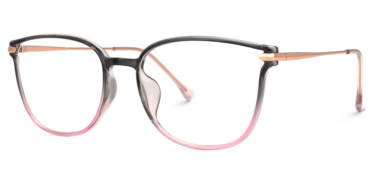 Hartwell Grau-Rosa Cateye Brille1
