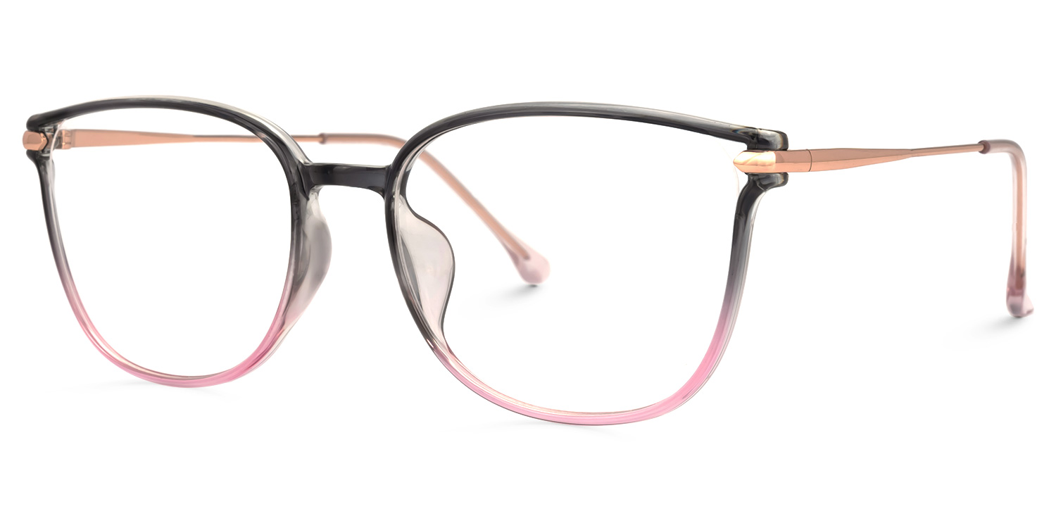 Hartwell Grau-Rosa Cateye Brille1