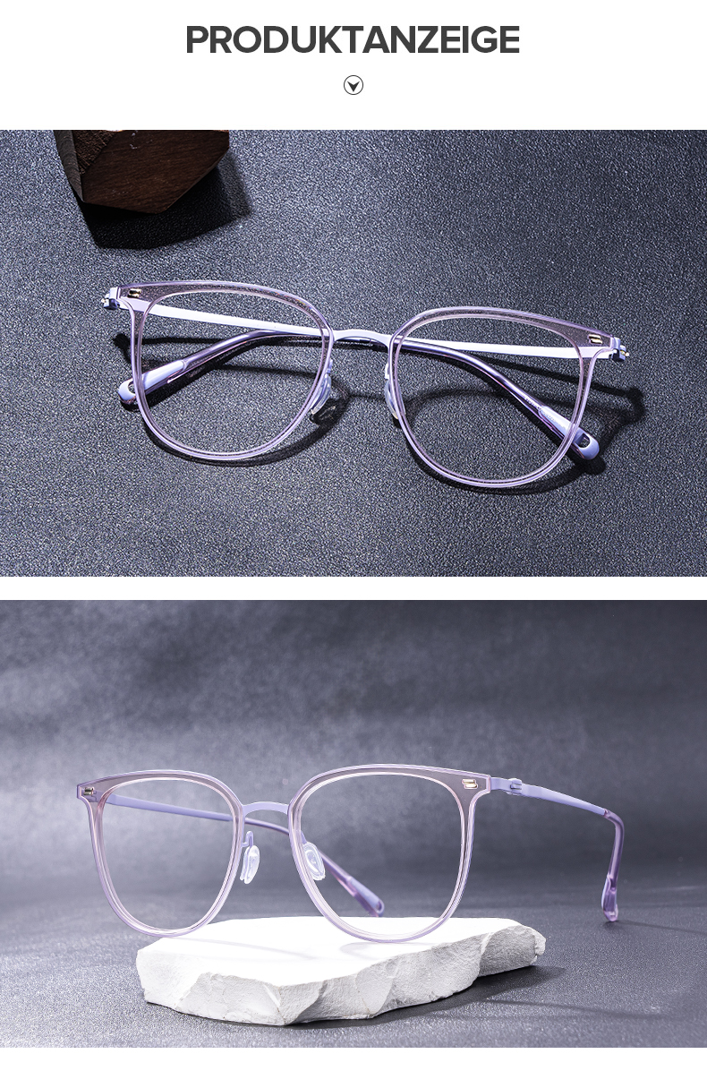 Bonny Lila Rund Brille