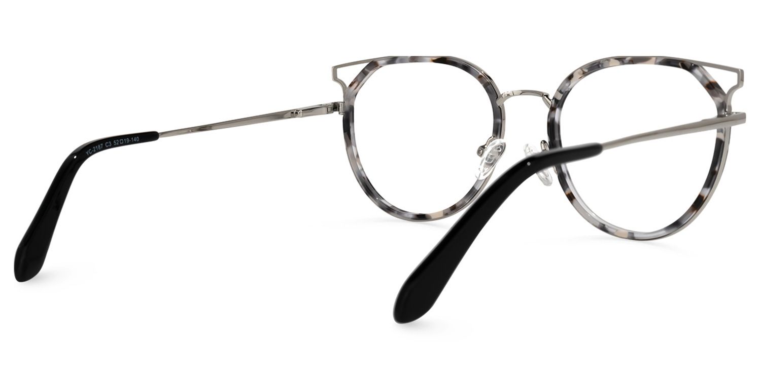 Waddell Grau-Tortoise Rund Brille2