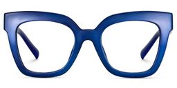 Malcolm Blau Quadratisch Brille2