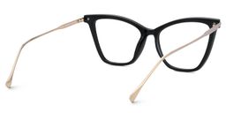 Hilary Schwarz Schmetterling-Form Brillen2