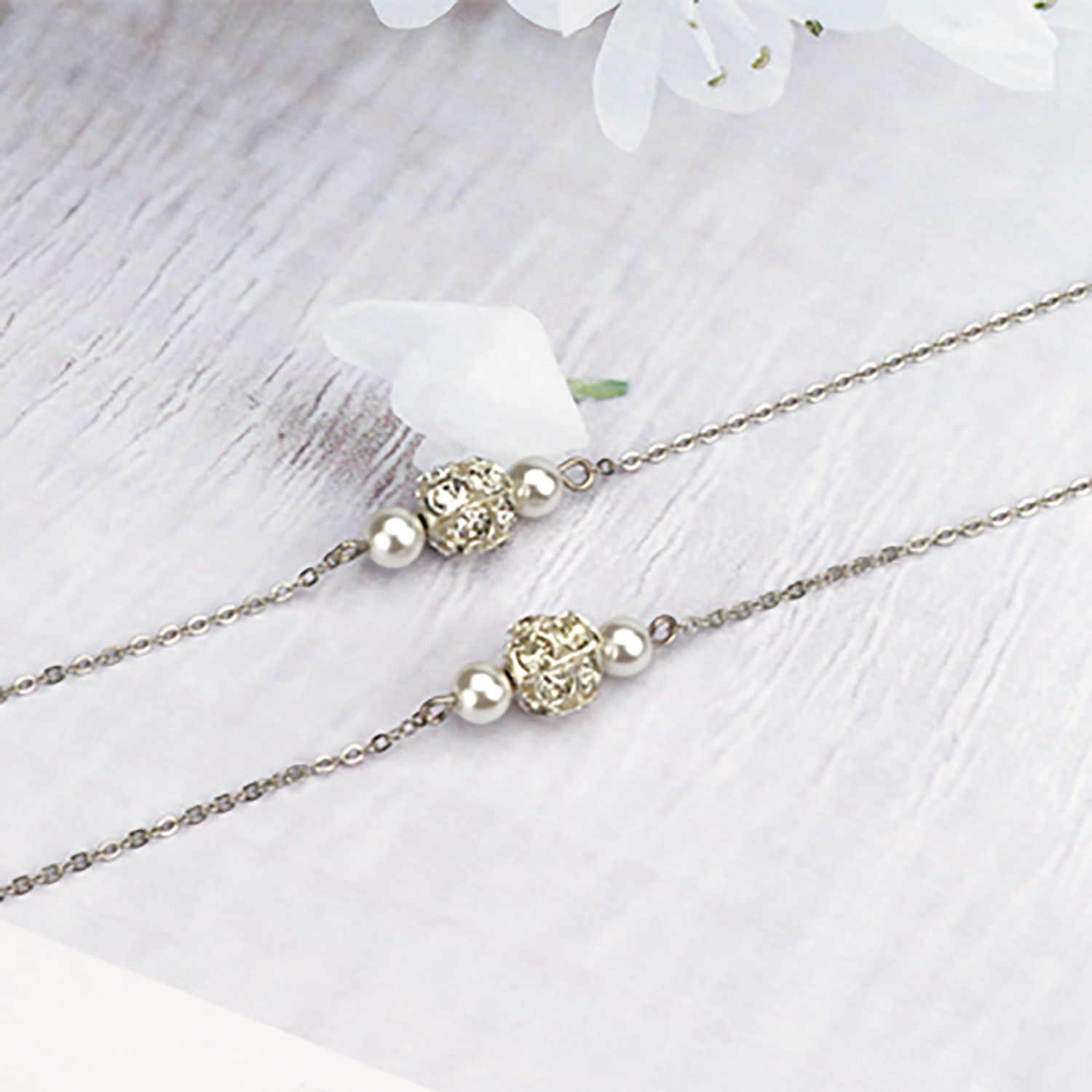 ZEELOOL Fannie Silber Brillenkette