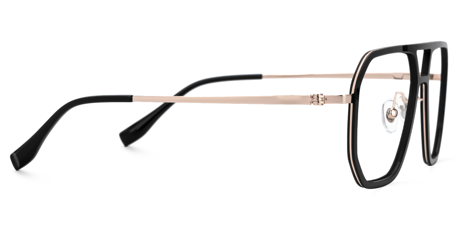 Reiko Schwarz Pilot Nylon Brille2
