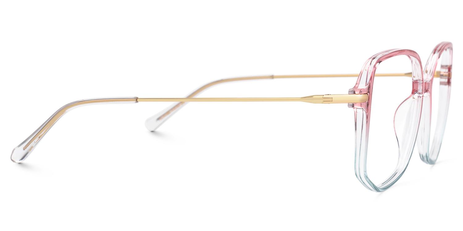 Payton Rosa-Blau Geometrisch Brille2