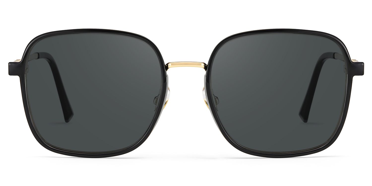 Frida Square Schwarz Sonnenbrille mit Sehstärke | ZEELOOL0