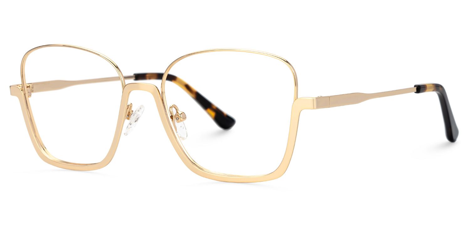 Easter Gold Quadratisch Brille1