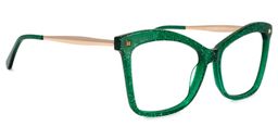 Isaebella Grün Schmetterling Brille2