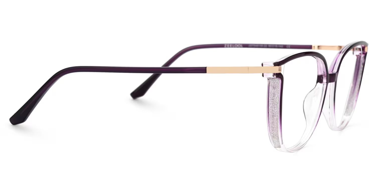 Walden Dunkellila Cateye Brille4