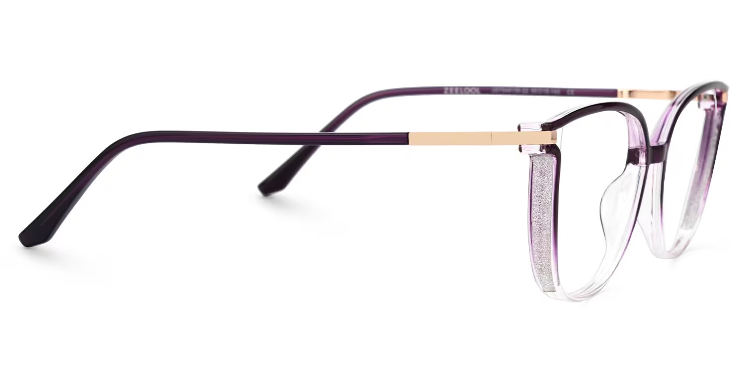 Walden Dunkellila Cateye Brille3