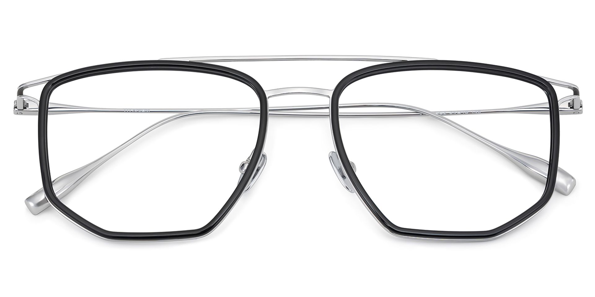 Nico Schwarz Pilot Gemischte-Materialien Brille1