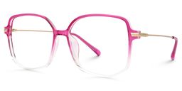 Payton Dunkelrosa Geometrisch Brille1