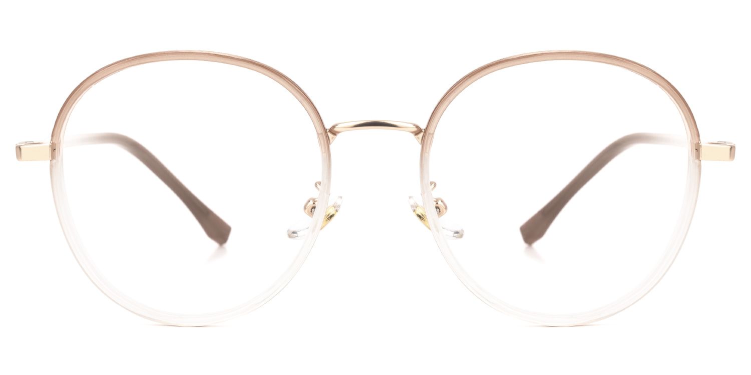 Nakita Braun Rund Brille0