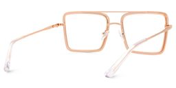 Diva Rosa-Gold Quadratisch Brille4