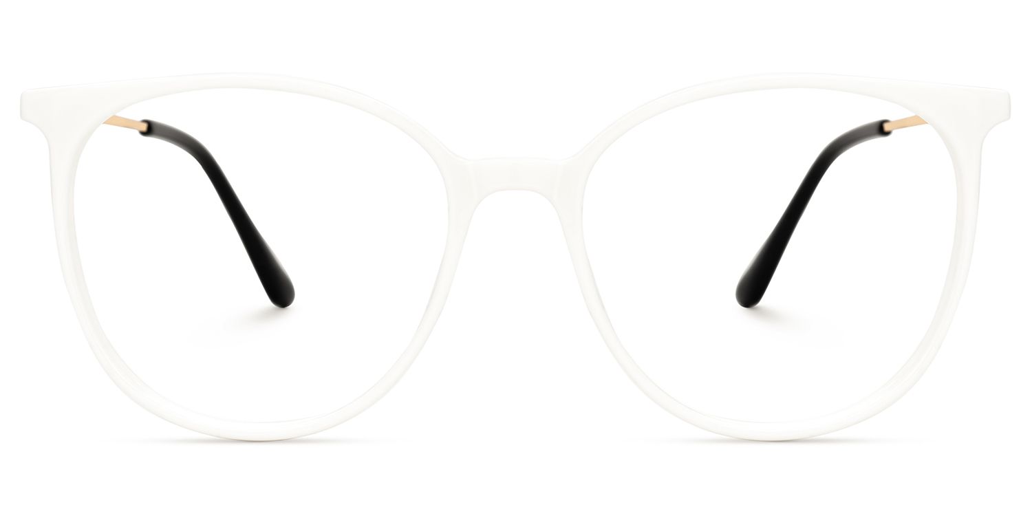 Babbage Weiß Rund Brille0
