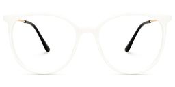 Babbage Weiß Rund Brille0