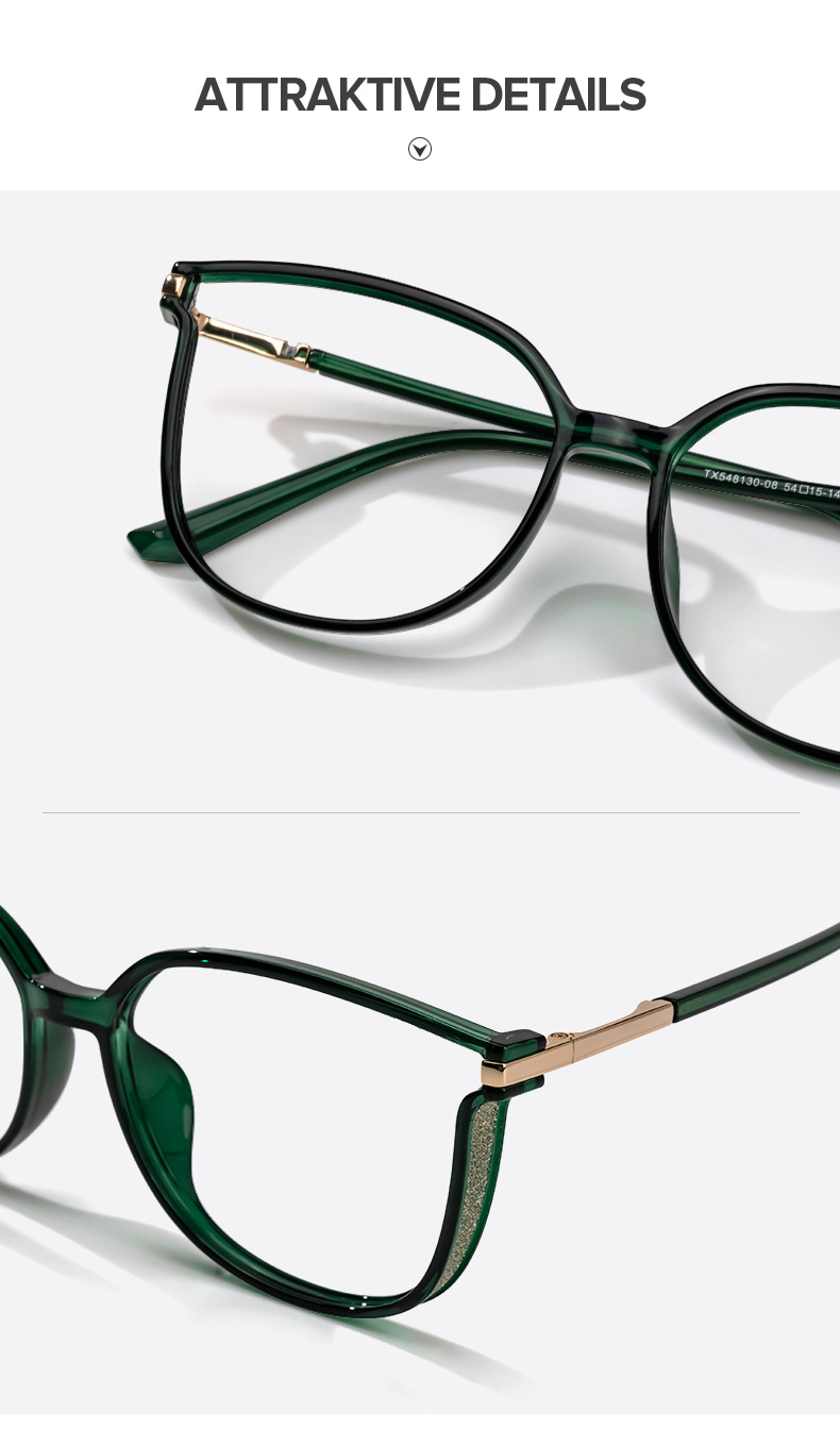 Walden Dunkelgrün Cateye Brille