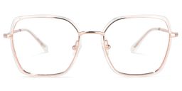 Natalee Gold Quadratisch Brille0