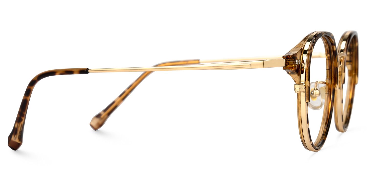 Pauleen Gelb-Tortoise Geometrisch Brille3