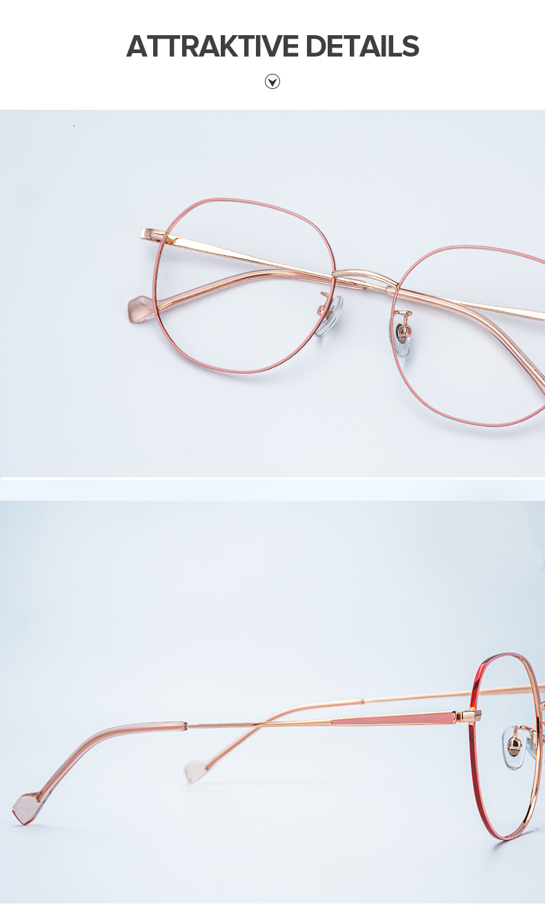 Qusay Rosa Rund Brille