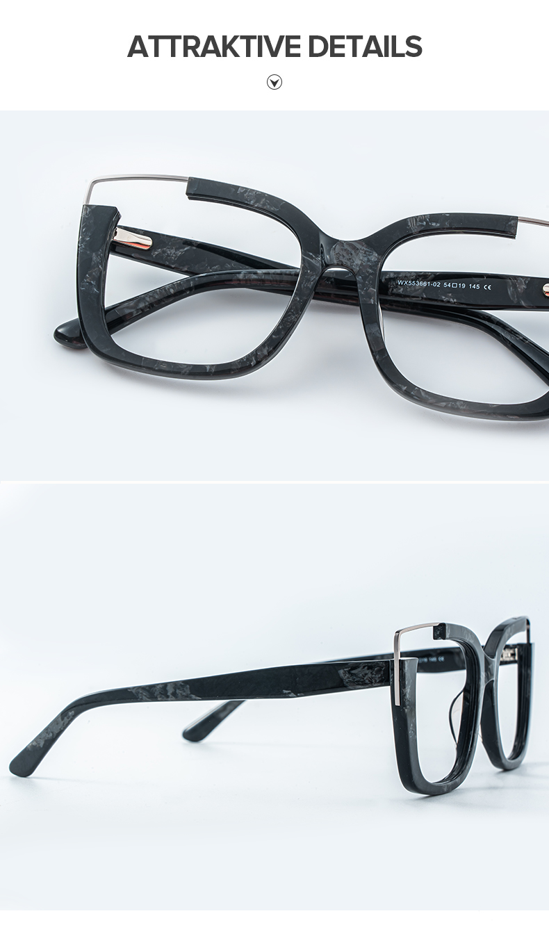 Dortch Schwarz Quadratisch Brille