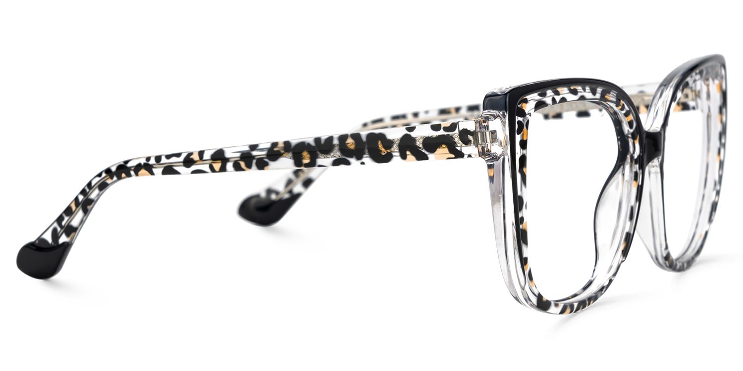 Fenn Schwarz-Tortoise Cateye TR90 Brille5