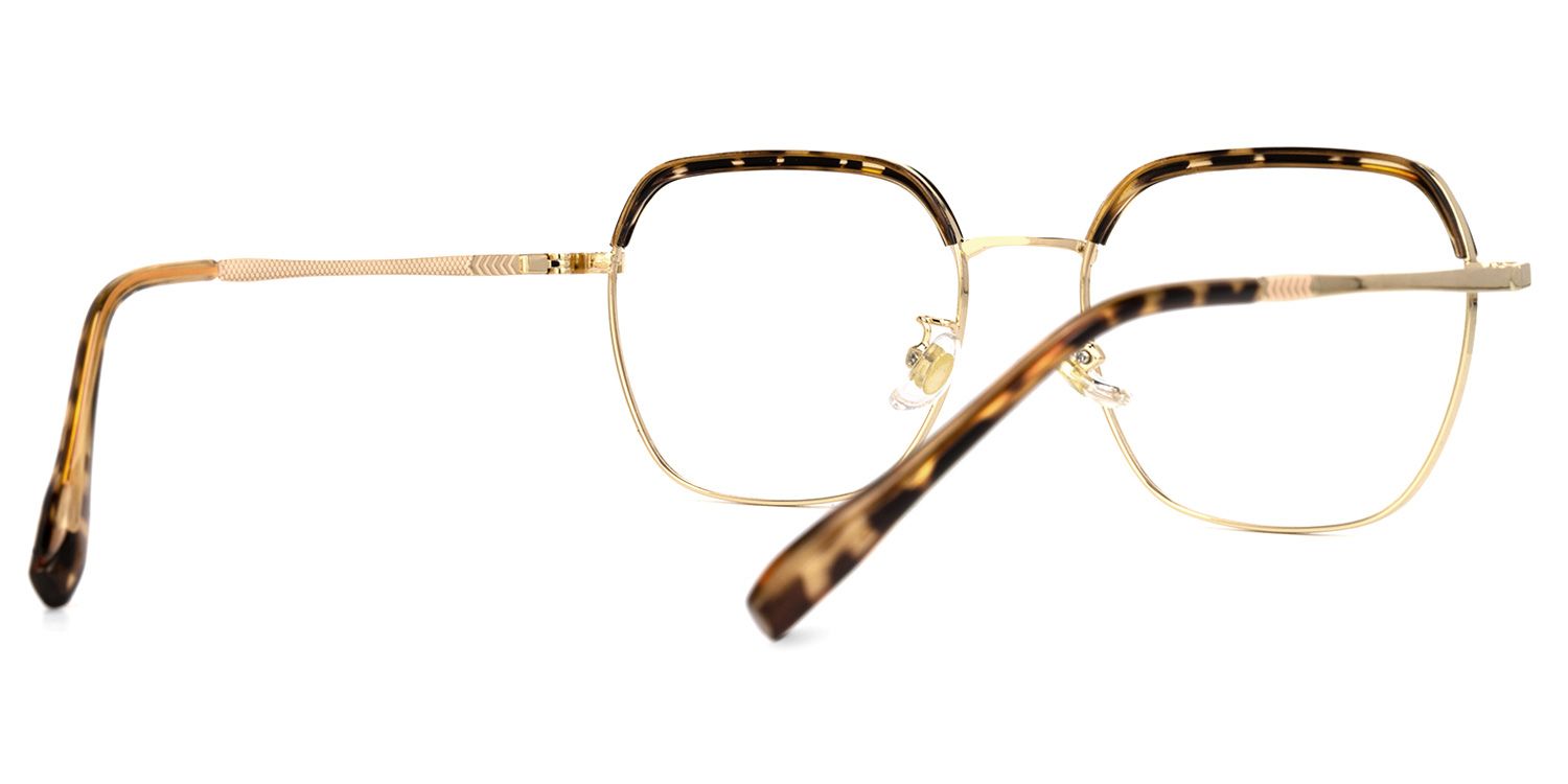 Natisha Braun-Tortoise Geometrisch Brille2