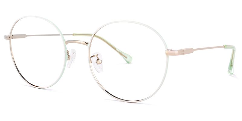 Petula Grün Rund Brille1